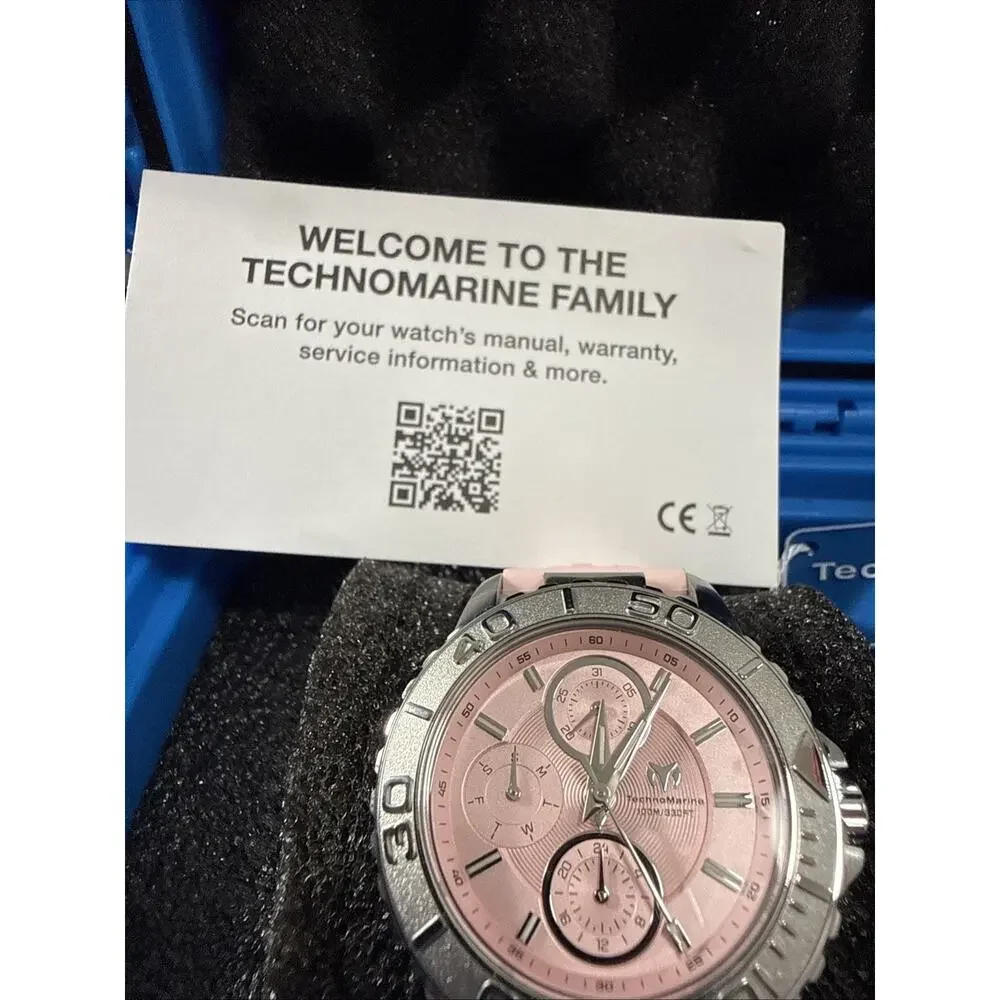Women’s Technomarine Sea Grace TM-725013 New With Box And Papers 36mm Case